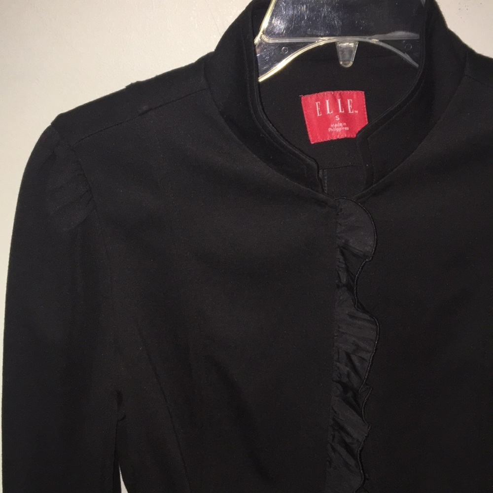 Black Jacket with Ruffles